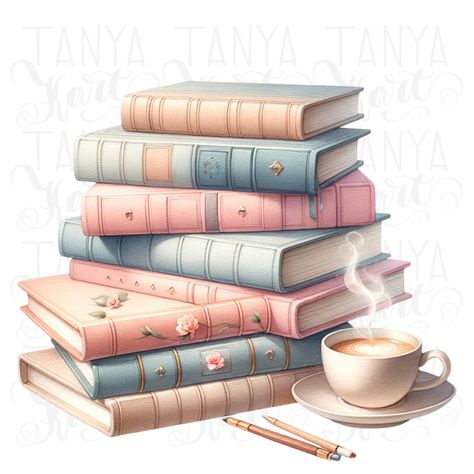 books tea